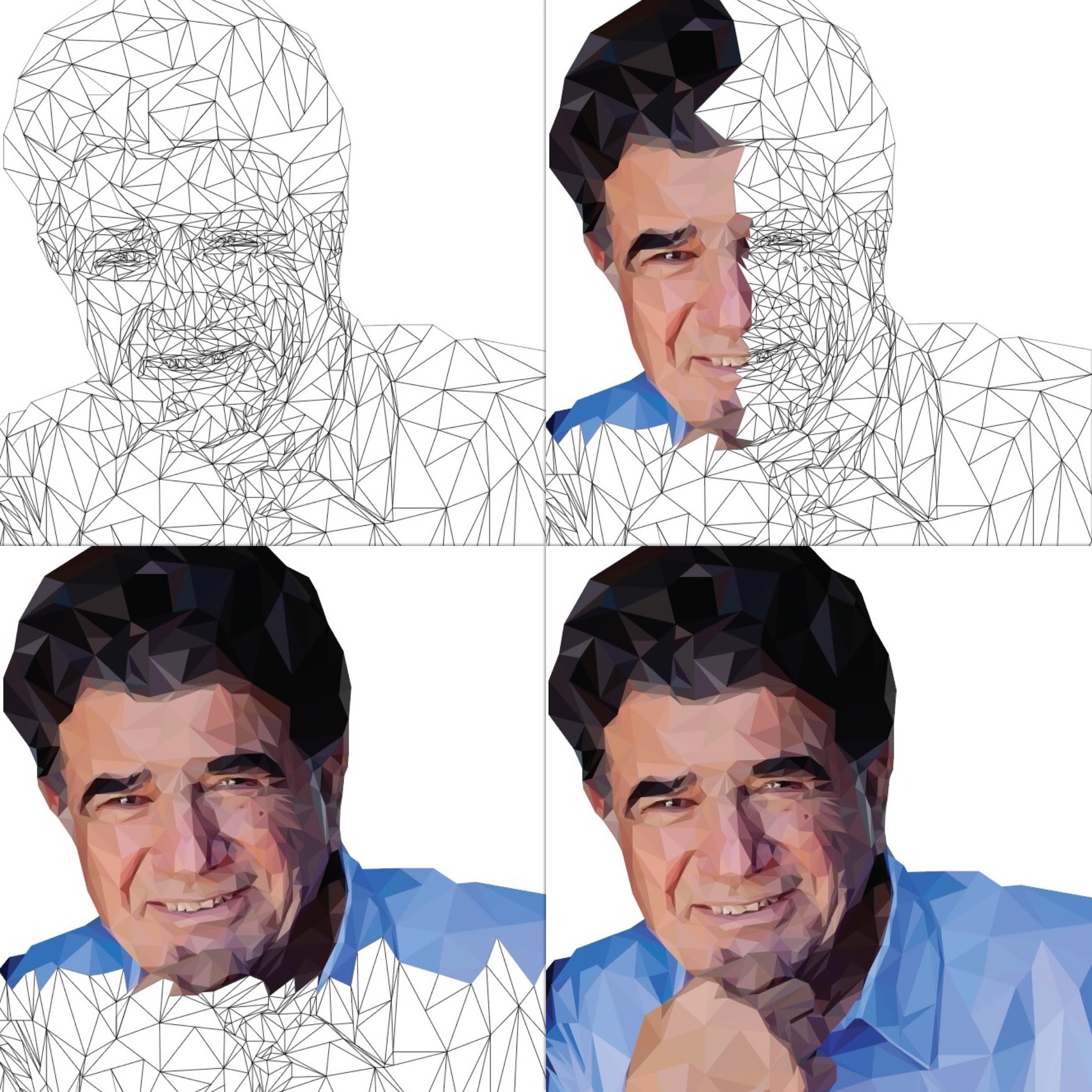 Low poly, step by step